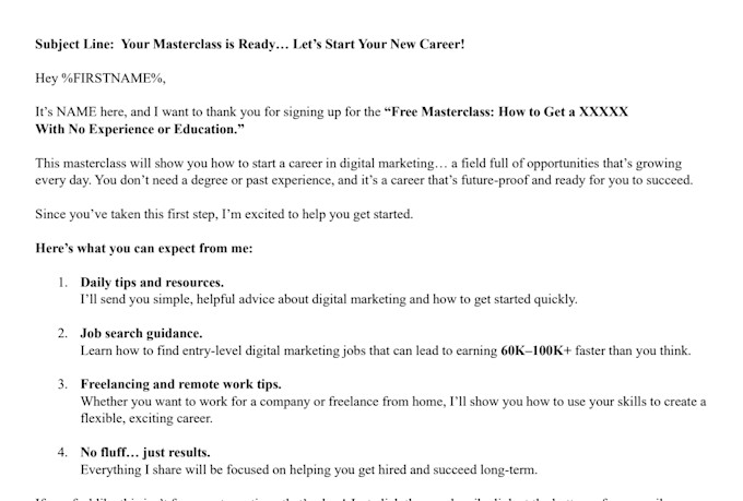craft a welcome email that ignites connection
